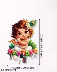 LITTEL KRISHNA Printed Wooden (8.5 inches X 11.5 inches)