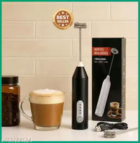 Coffee Frother Hand Blender Milk Frother with Stand Coffee Blender Whisk Foam Maker Egg Beaters Cappuccino Hand Blender Battery Operated Electric Coffee Beater (Pack of 1)`