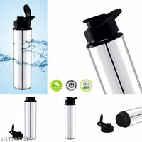 Stainless Steel Sports Water Bottles |Steel bottel | Sports bottle| School bottle | Office bottle | College bottle| Single Wall BPA Free & Leak Proof Cap and Steel Bottle silver, Steel fridge Bottle, Water Bottle 1000ml(1 litre)Approx, Pack of 1