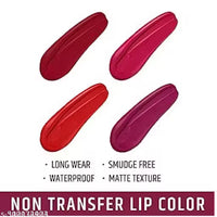 Sajuma Beauty new velvet long lasting waterproof non transfer liquid matte lipstick set of 4 combo pack